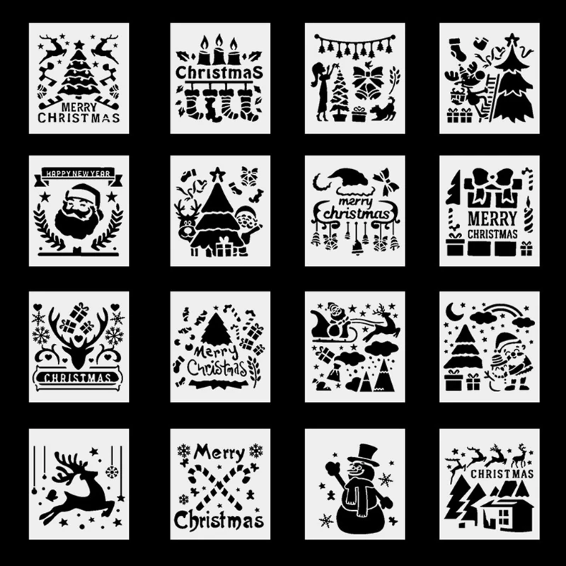 

16 шт., шаблоны для творчества, для рисования