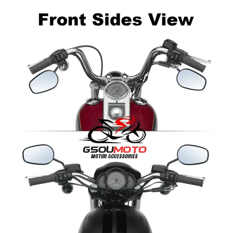 Мотоциклетные боковые зеркала заднего вида для Harley Touring Softail Fatboy Road King Dyna Street Bob
