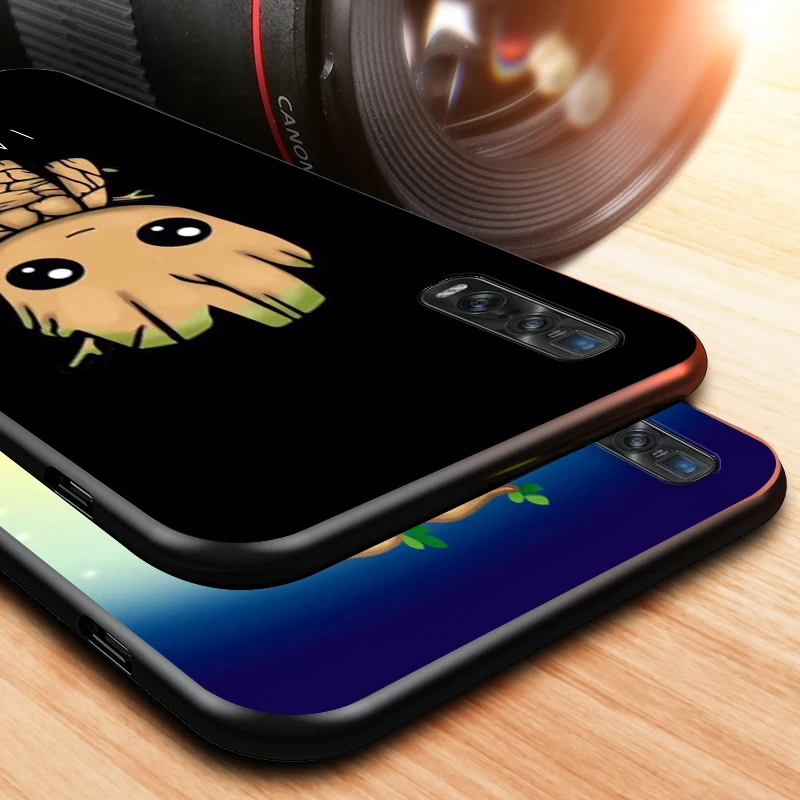 

Marvel I AM Groot for OPPO Find X3 X2 A93 A92 A73 A72 A53 A52 A32 A12 AX7 A5 Neo Pro Lite Black Phone Case
