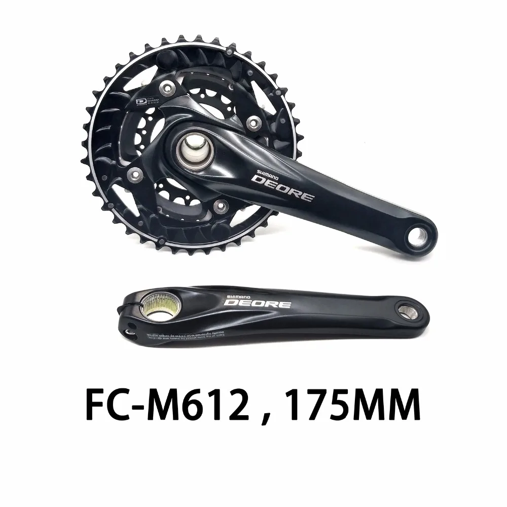 DEORE FC M612 шатун 170 мм/175 мм шатун 40 т цепь с BB52 Нижний Кронштейн 10/30 скорость MTB горный велосипед звездочка