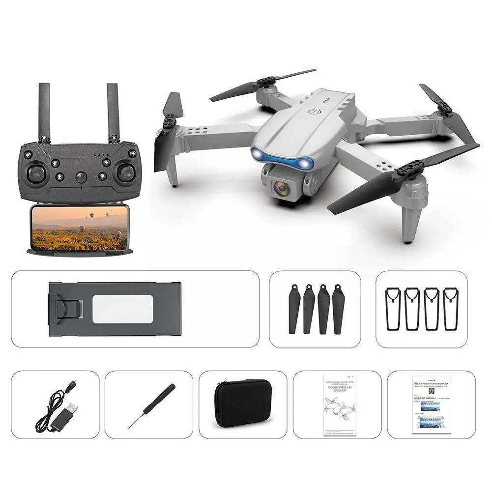 Черный Дрон с двойной камерой 3e99pro для аэрофотосъемки дистанционным управлением