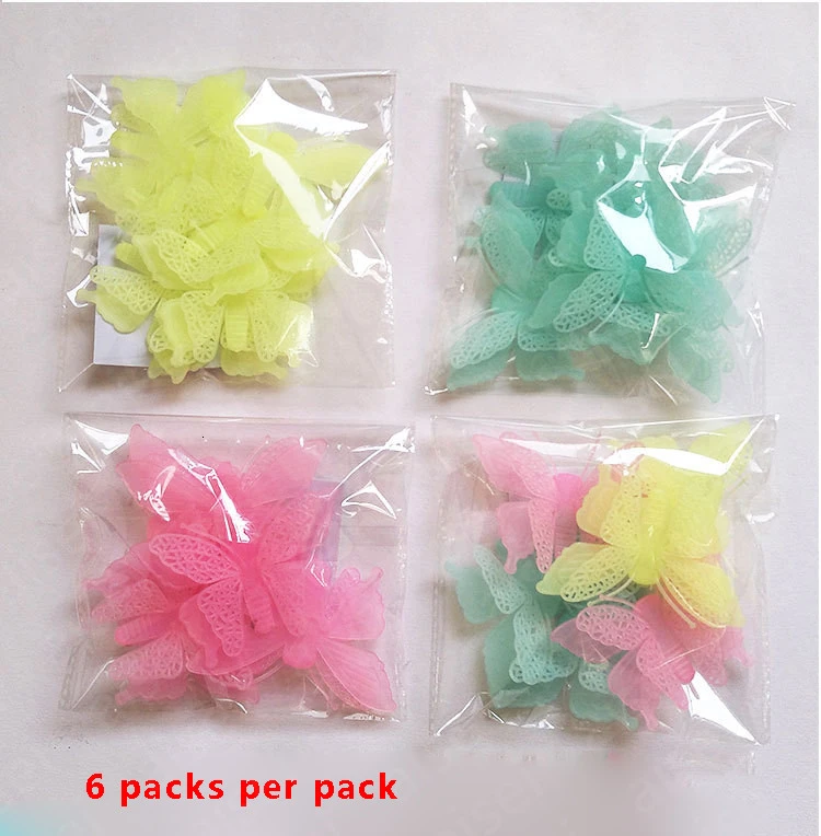 6 шт./1 декоративные настенные наклейки в виде бабочек | Дом и сад