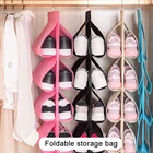 Складная подставка для обуви для гардероба, настенная прозрачная подставка для обуви, дорожная сумка для обуви