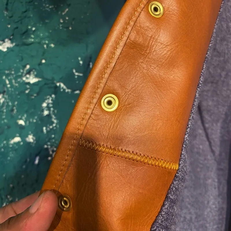 

Genuine Harajuku Mens Leather Vest Vintage Single Breasted Sleeveless Real Fur Jacket Man Slim Fit Casual Streetwear Waistcoat