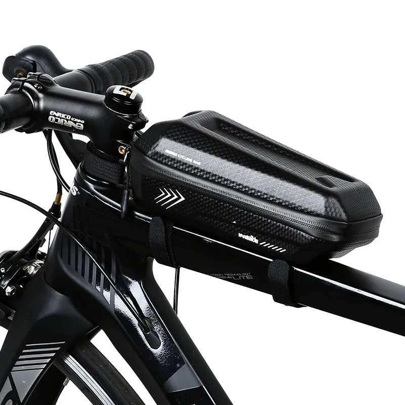 

Road Bicycle Upper Tube Package PU EVA Fabric Waterproof General Purpose Black Hard Shell 2.2L Stress Reliever Bike Accessories