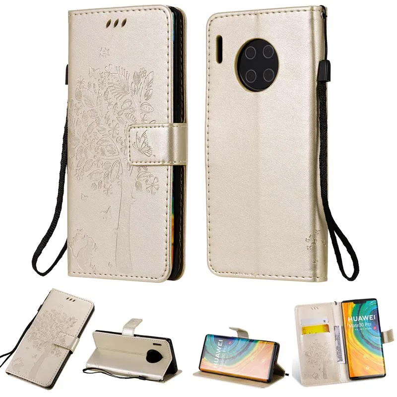 Роскошный кожаный чехол-бумажник XSDTS для Huawei Mate 30 20 Lite 10 20X Pro 9 с подставкой карт