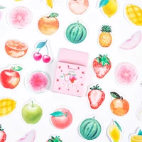 46pcsbox colorful cute fruit stickers scrapbooking notebooks diary stickers decoration