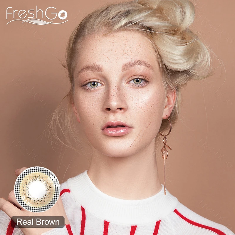 

Цветные контактные линзы Freshgo для глаз, красота, контактные линзы, цветные линзы ed зрачки для глаз, ежегодный макияж, цветные контактные линз...