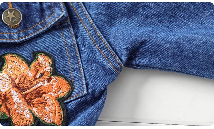 2020 джинсовые куртки с вышивкой для мальчиков детское синее пальто школьная От 1