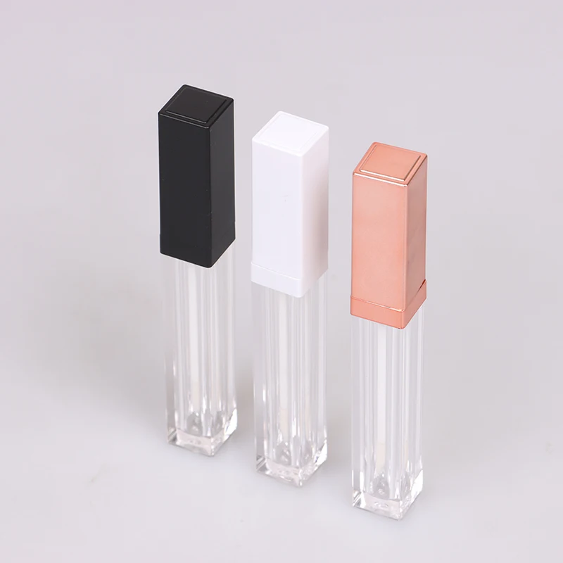 

5ml Lip Gloss Tubes DIY Square Lip Gloss Tube Empty Cosmetic Container Refillable Bottles Liquid Lipstick Storage Bottle