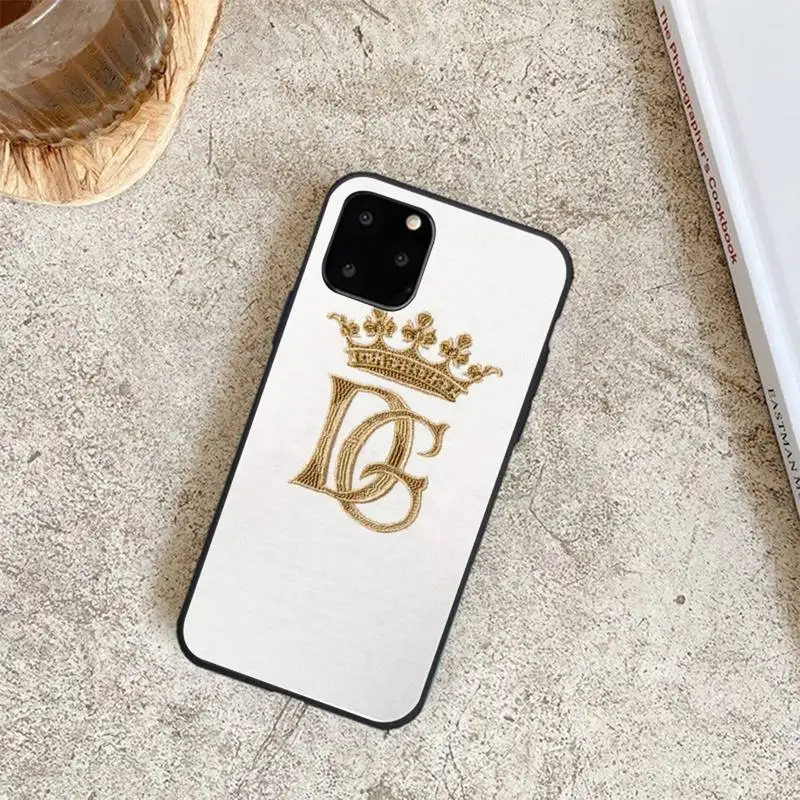 

Black Soft Phone Case For Iphone 6 6s 7 8 Plus XR X XS XSmax 11 12 Pro Mini Max Italian Fashion Brand
