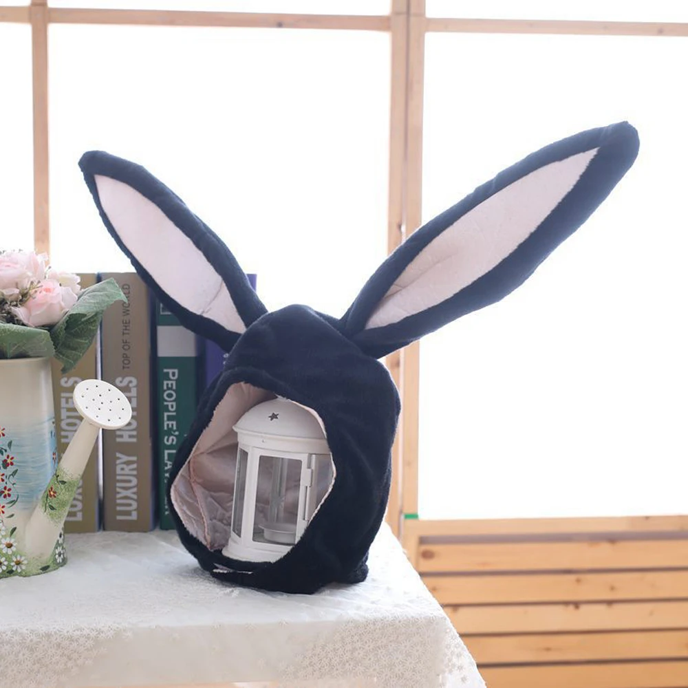 2018 модные вечерние шапки подвижная шляпа плюшевые уши кролика Милая подушка