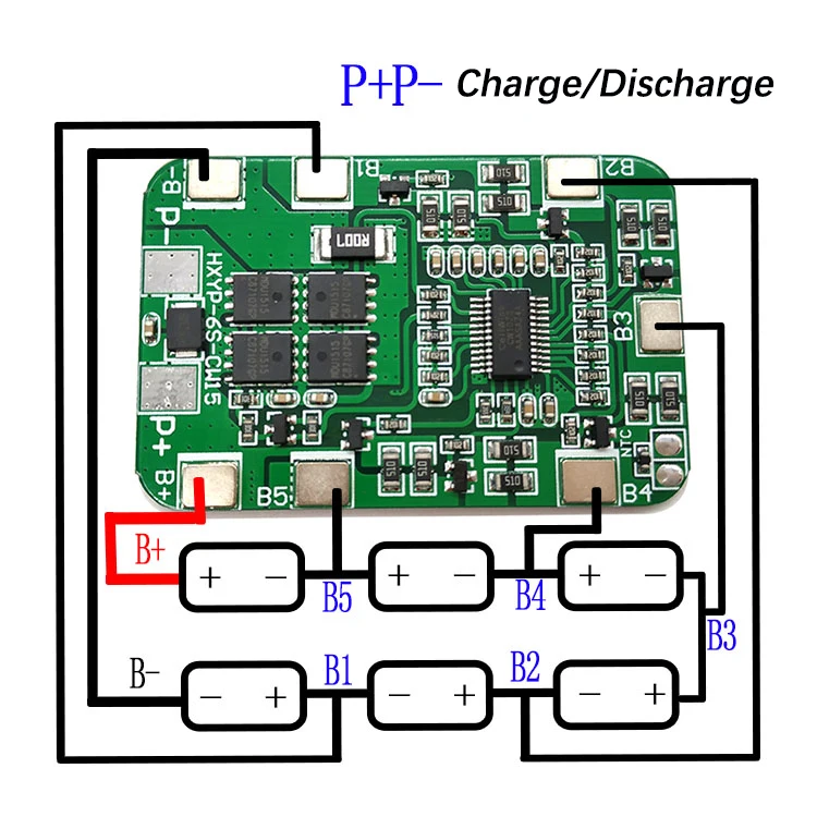 Защитная плата li Ion BMS PCM для батарей 6S 12A 22 2 в bms pcm без балансировки литиевых LicoO2