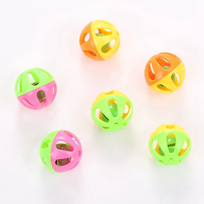 5 шт. игрушечный мяч-колокольчик для кошек разные цвета | Дом и сад