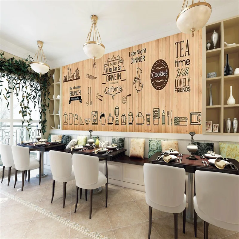 Винтажная зернистая настенная бумага по индивидуальному размеру 3D запеченный