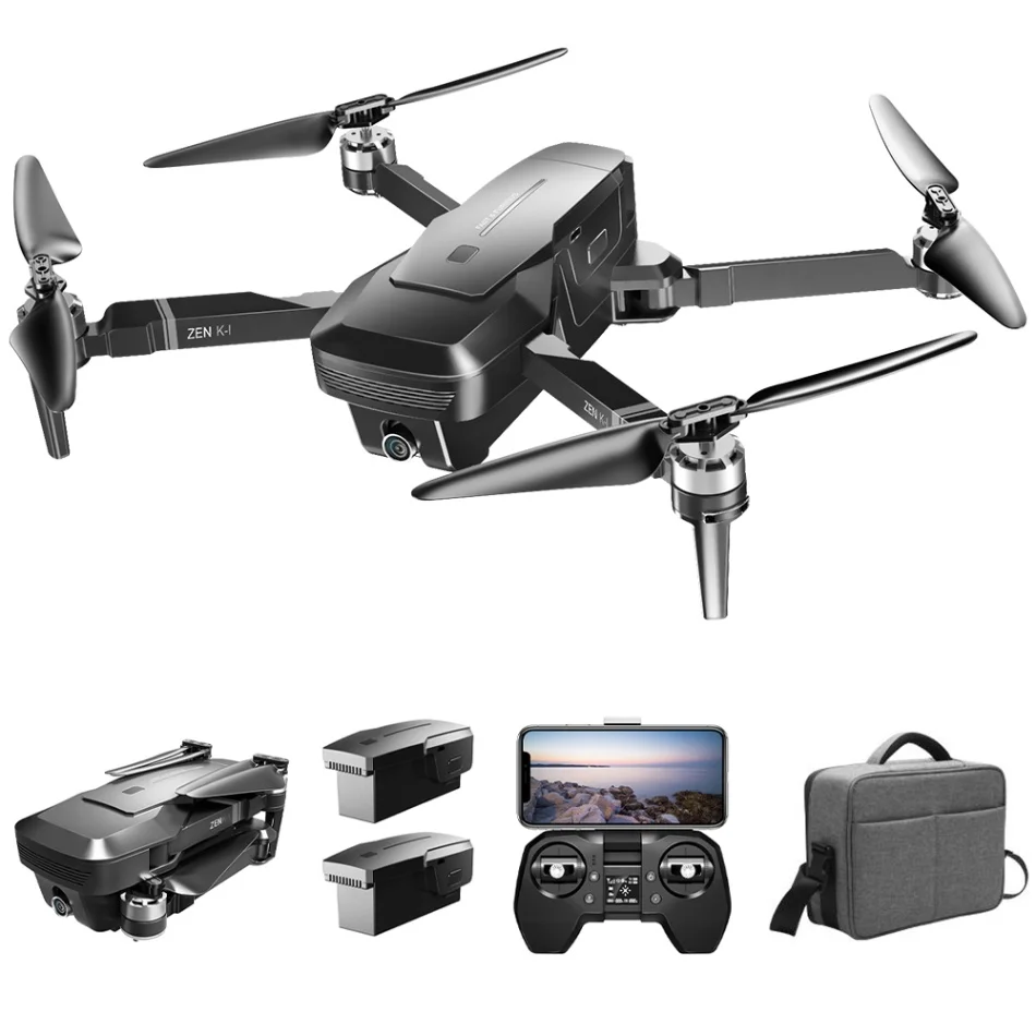 With bag 2 batteries Визуализации из мультфильма «Холодное сердце» K1 5G FPV дрона с дистанционным управлением для контроля уровня сахара в крови с 50 раз Zoom 4K широкоугольный Full HD двойной Камера gps бесщеточный мотор полета 28 минут Квадрокоптер Дрон - Цвет: With bag 2 batteries