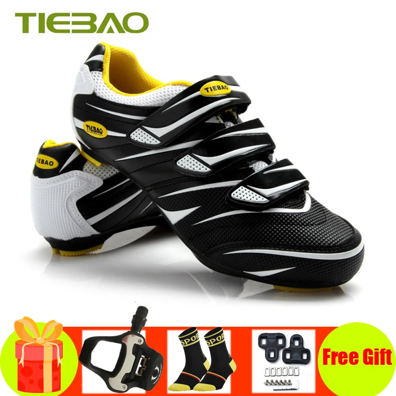 TIEBAO Мужская обувь для велоспорта езды на велосипеде Sapatilha Ciclismo гоночные