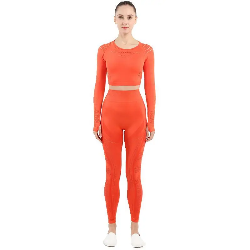 

Mindstream Seamless Yoga Set Gym Clothes For Women Sportswear 2 Piece Set Women Bodybuilding Fitness Clothing Leggings Set