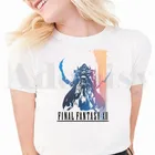 Футболка FF с фэнтезией японской игры облако, женская рубашка с коротким рукавом, винтажный Топ в стиле Харадзюку