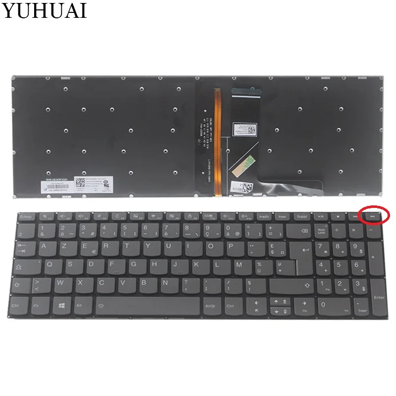 

New French keyboard for Lenovo ideapad S340-15 s340-15iwl s340-15api s340-15iml s340-15iil FR laptop Keyboard backlight