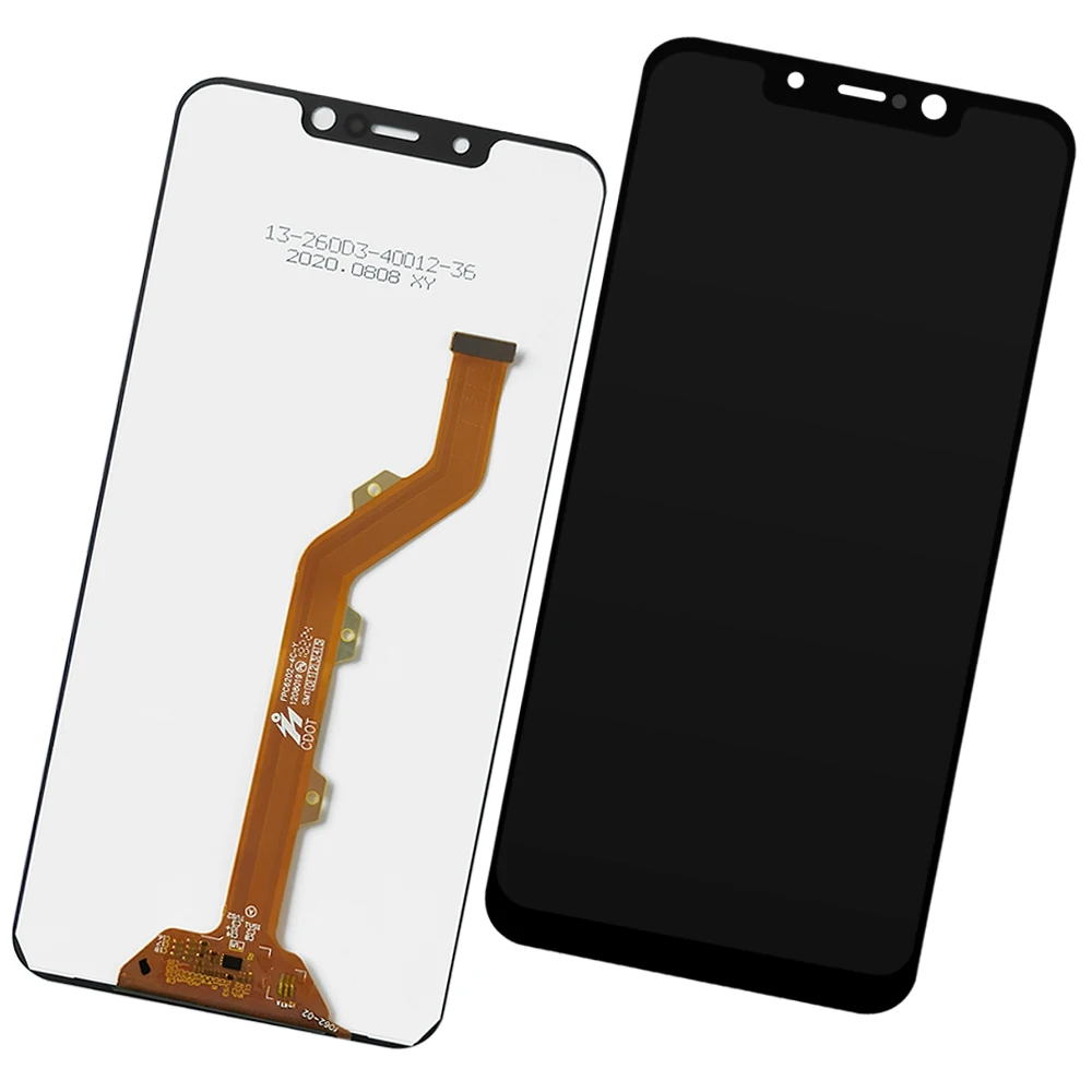 6 2 "для Tecno Spark 3 Pro KB8 KB3 ЖК-дисплей сенсорная панель Screen Digitizer Combo Assembly для LCD Замена