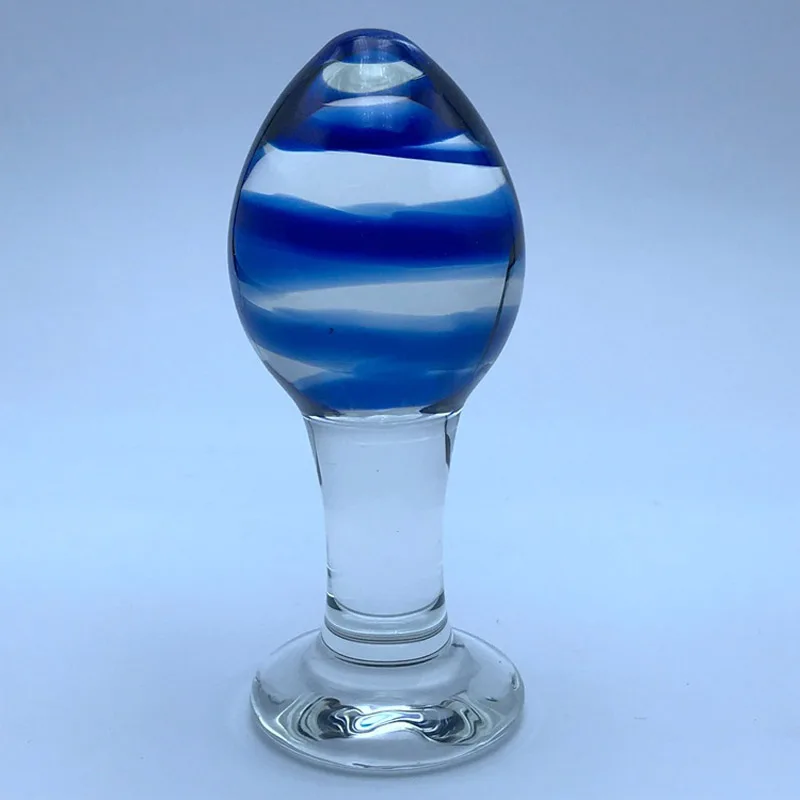 Анальная пробка из стекла Pyrex стеклянная для пениса эротические игрушки анальный