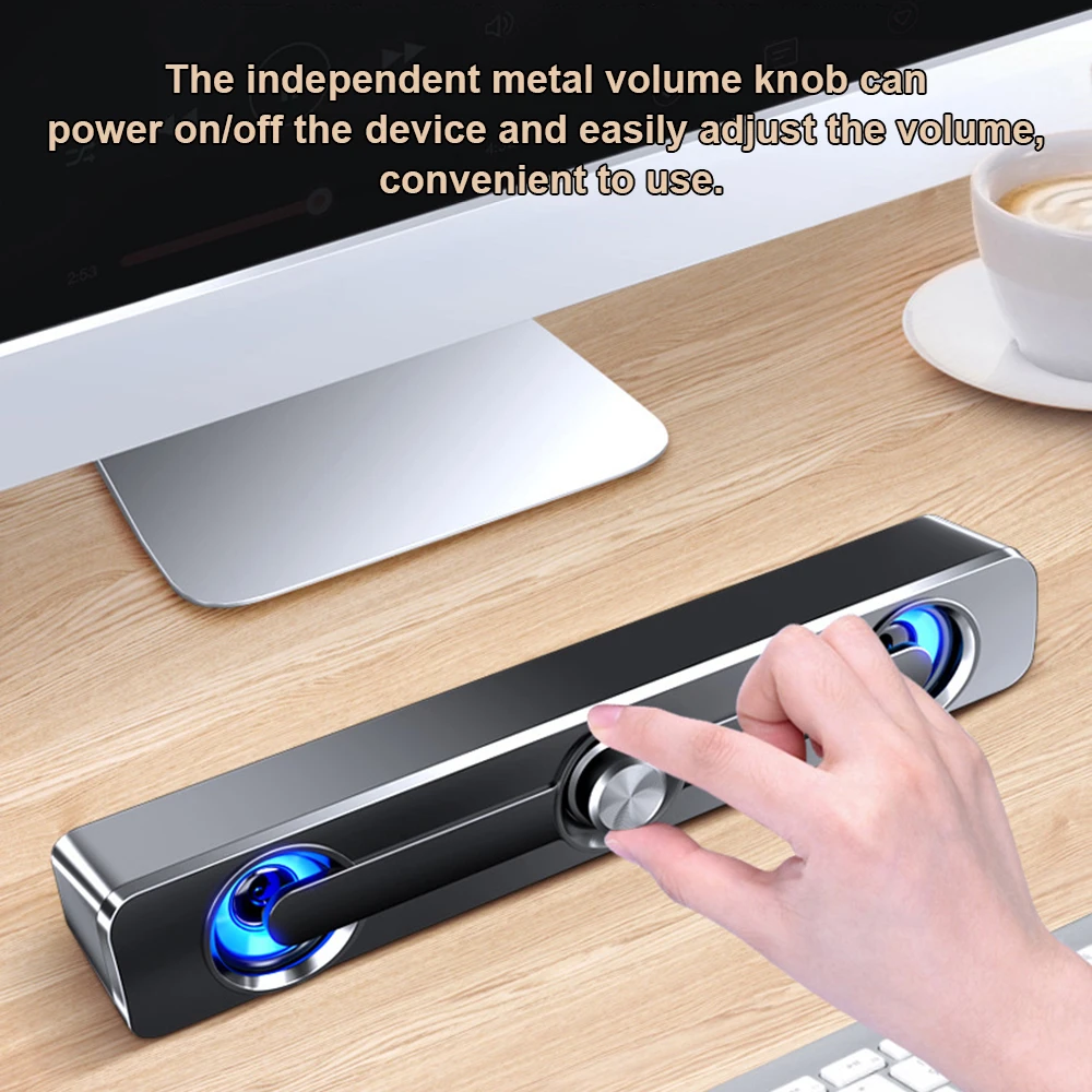 SADA V 111 компьютерный динамик USB проводной мощный бар стерео сабвуфер басовый для