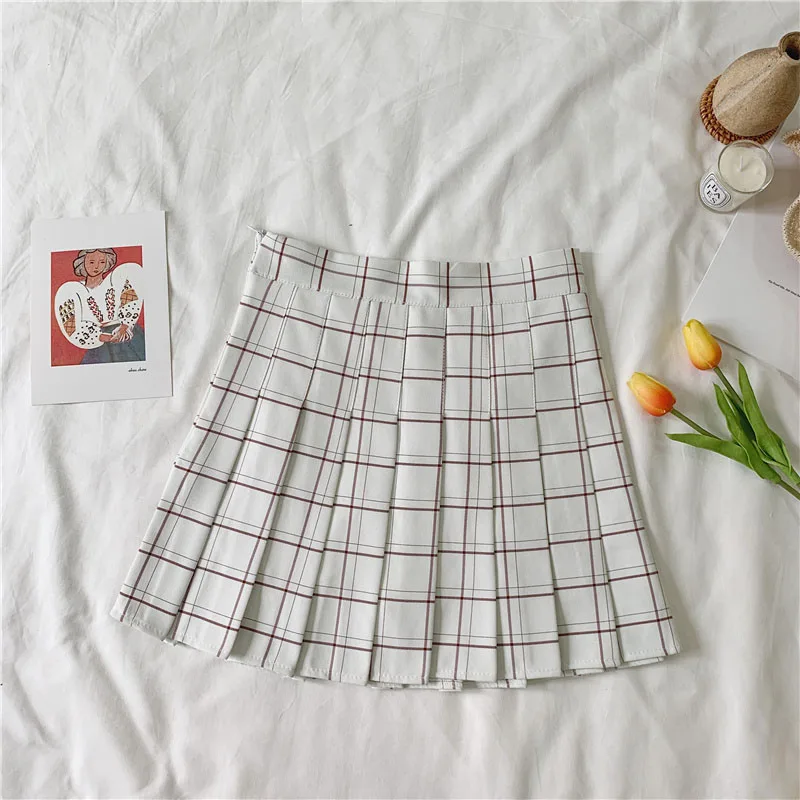 Юбка женская плиссированная с завышенной талией модная мини юбка для косплея в