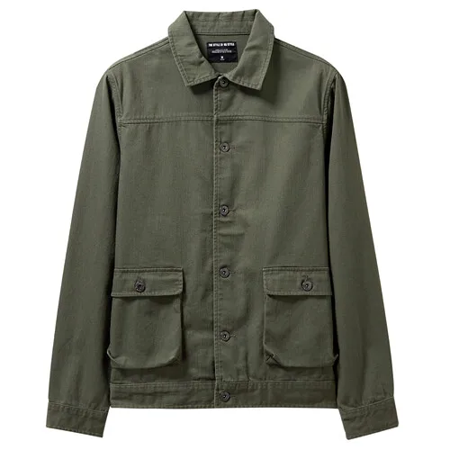 02Green Giordano.мужской жакет на пуговицах из натурального хлопка,выполнен в двух цветовых решениях - Цвет: 02Green