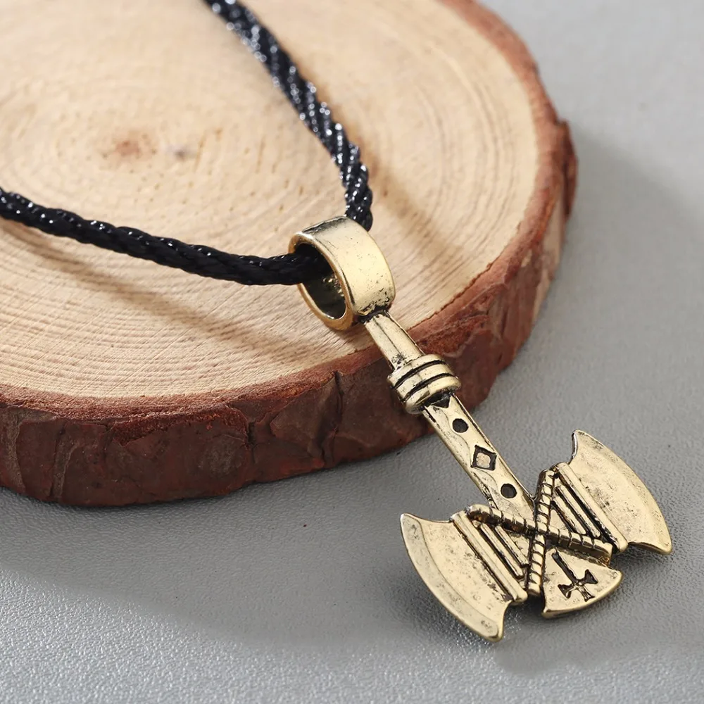 Chandler панк Valknut стиль викингов для женщин и мужчин Готический Ретро стиль|Ожерелья