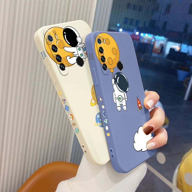 

Cloud Astronaut Phone Case For Xiaomi Redmi Note 8 8Pro Pro Liquid Silicone Cover
