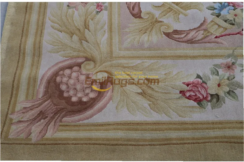 Goede Hand Made Franse Savonnerie Wol Tapijt Vintage Hand Made Savonnerie Patroon Wol Tapijt Tapijt