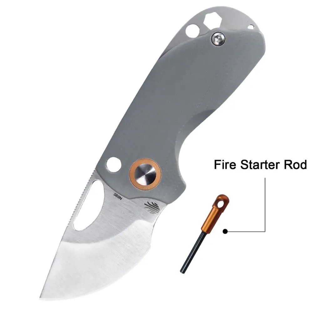 Kizer мини нож Catshark V2561N1 2020 новый легкий карманный с серой титановой рукояткой + G10