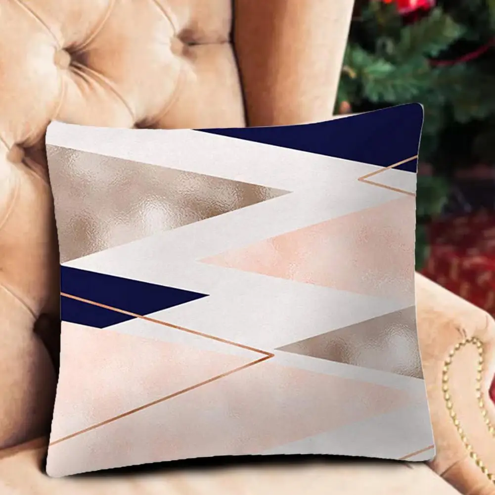 

2021 New Skin-friendly Pillowcase Wear Resistant Polyester Peach Skin Modern Simplicity Pillowcase for living room
