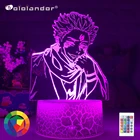 Новый аниме-светильник Ryomen Sukuna светильник juютсу Kaisen светодиодный ночник для подарка на день рождения ночсветильник juютсу Kaisen лампа Ryomen Sukuna