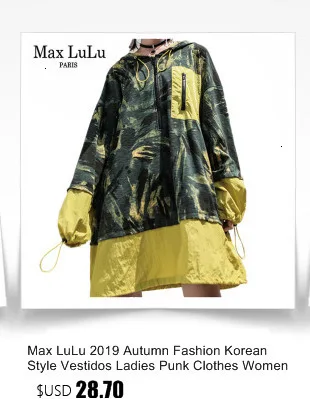 Max LuLu Роскошные брендовые камуфляжные футболки Harajuku для девочек, женская черная длинная футболка с блестками, Женская 3d футболка большого размера