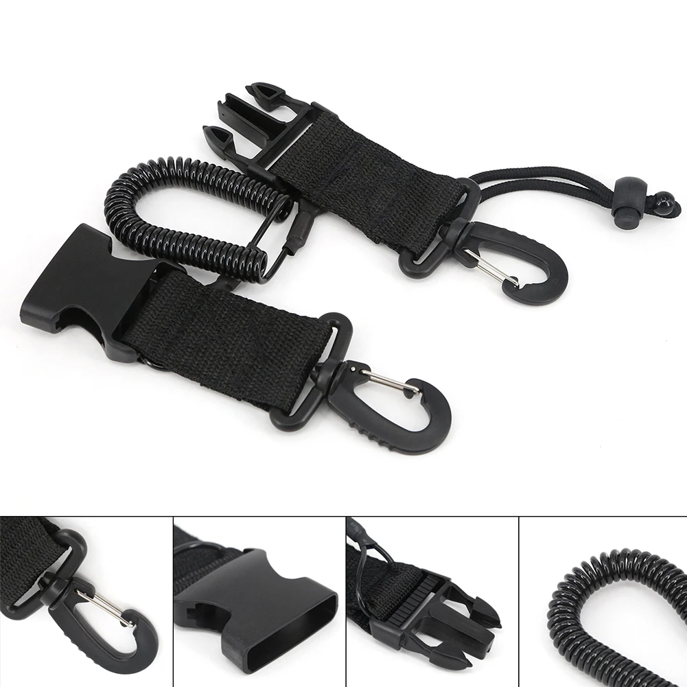 

Camera Scuba Coil Camera Diving Lanyard With Clip & Quick Release Elastic Buckle