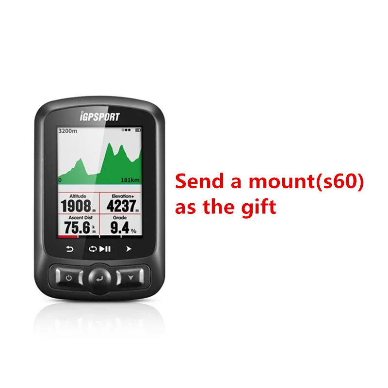 2 I gps порт IGS618 ANT+ gps компьютер Велосипед Bluetooth беспроводной секундомер водонепроницаемый датчик для мотоцикла Спидометр компьютер - Цвет: 2