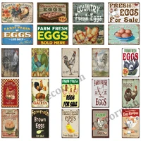 mike86 farm eggs for sale metal sign vintage wall posters country iron painting gift art decor for bar lta 1751 2030 cm