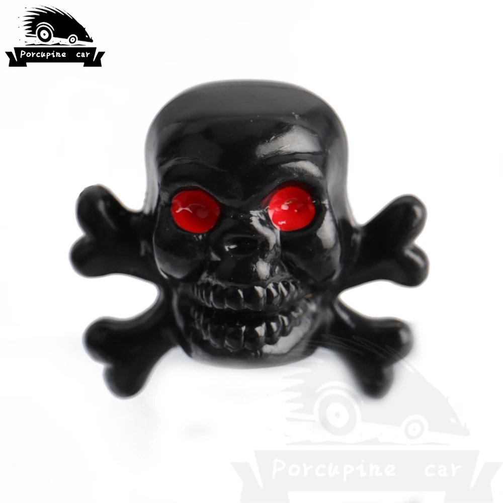 Колпачки на воздушный клапан с черепом пирата 4 шт. колпачки для шин мотоцикла и