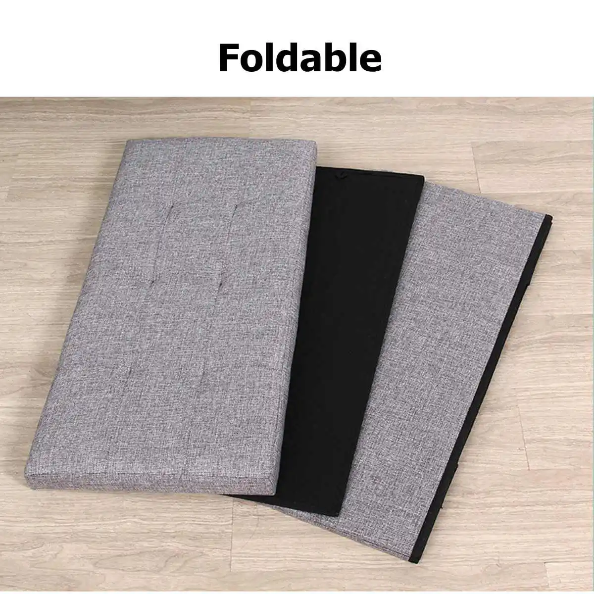 Новое поступление 80*40*40 см льняная Складная домашняя коробка для хранения