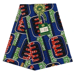 polyester Ankara Africa prints batik fabric real dutch wax tissu high quality 6yards fashion African sewing for party dress - Цвет: 36