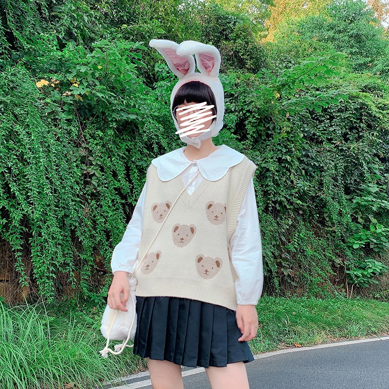 Повседневные вязаные жилеты для женщин с V-образным вырезом Универсальный