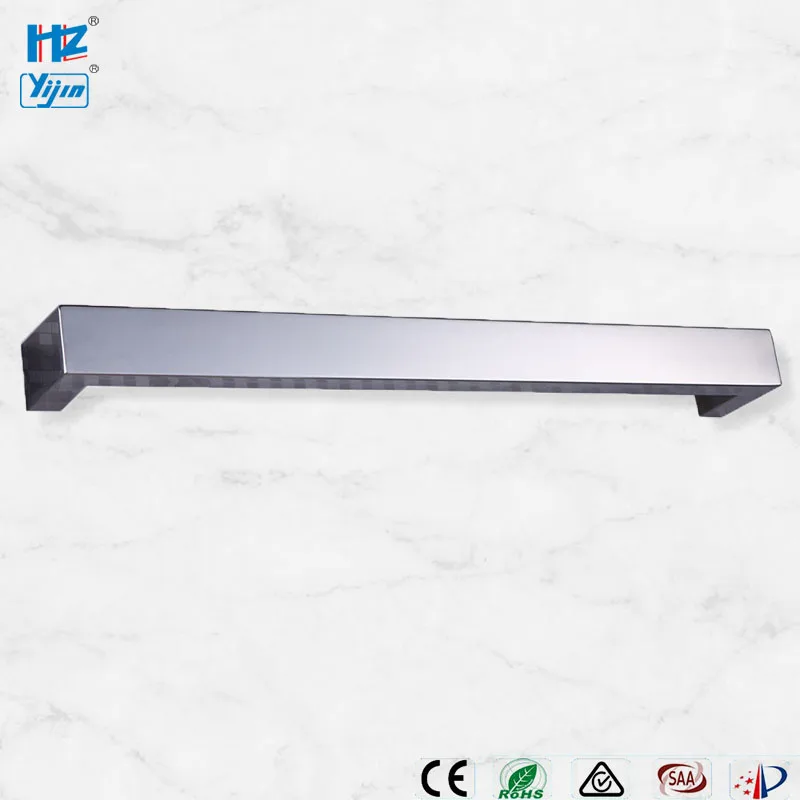 

Free shipping Fress spacing wall mounted towel dryer square tube single towel bar heated towel rail bathroom towel warmer HZ-924