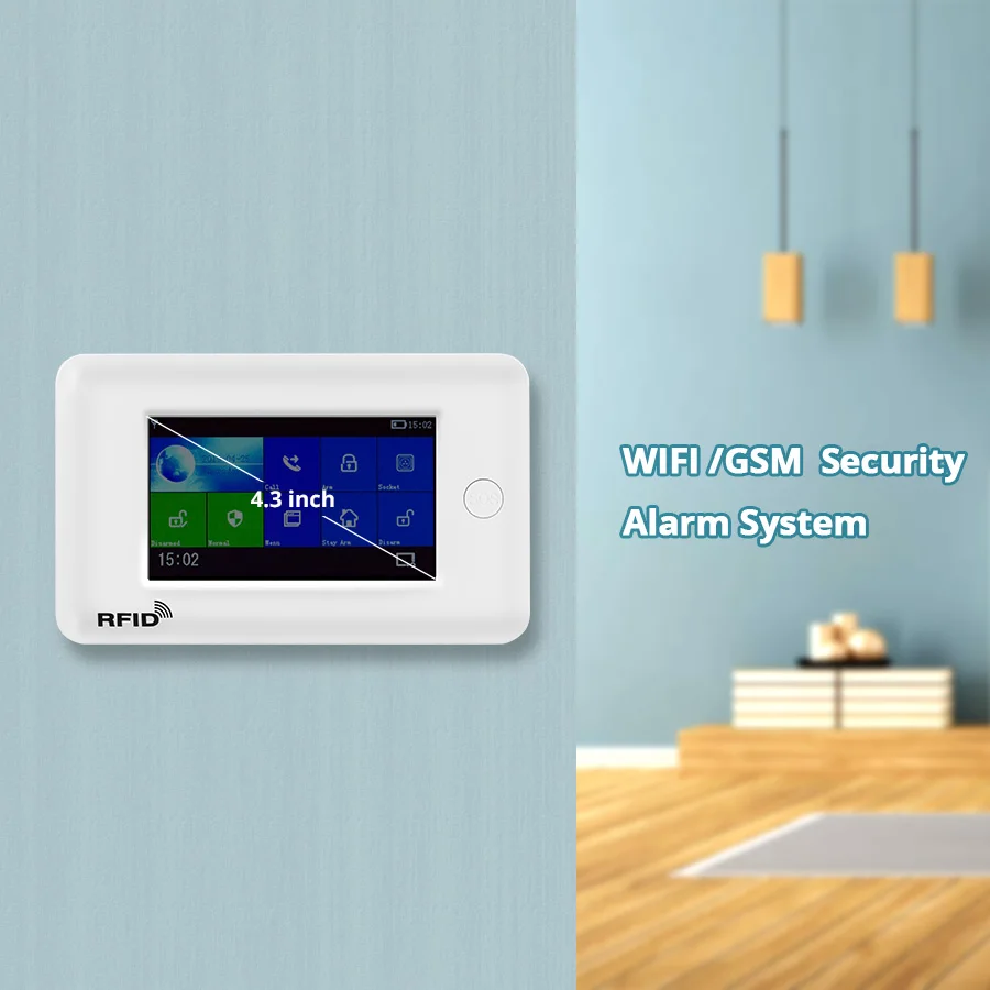 Fuers GSM 3g 2G 433 МГц 4 3 дюймов сенсорный цветной экран беспроводной wifi GPRS RFID приложение