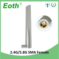2 4ghz 5ghz 5 8ghz iot antenna 8dbi rp sma connector dual band 2 4g 5g 5 8g wifi antena aerial sma female wireless router