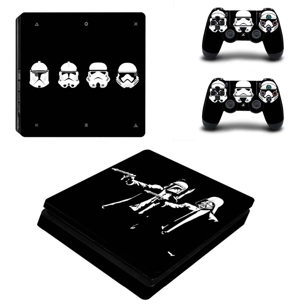 Star Wars полное покрытие лицевые панели PS4 тонкая кожа Виниловая наклейка, стикер для консоли Playstation 4 и контроллеров PS4 тонкий стикер кожи