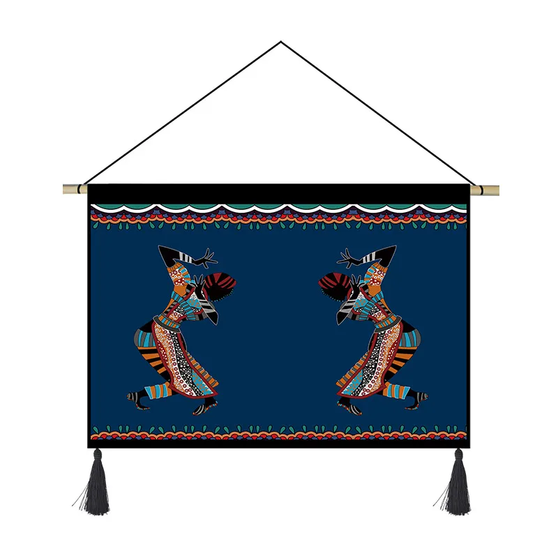 Скандинавский гобелен с абстрактным рисунком Современная кисточка эстетическое