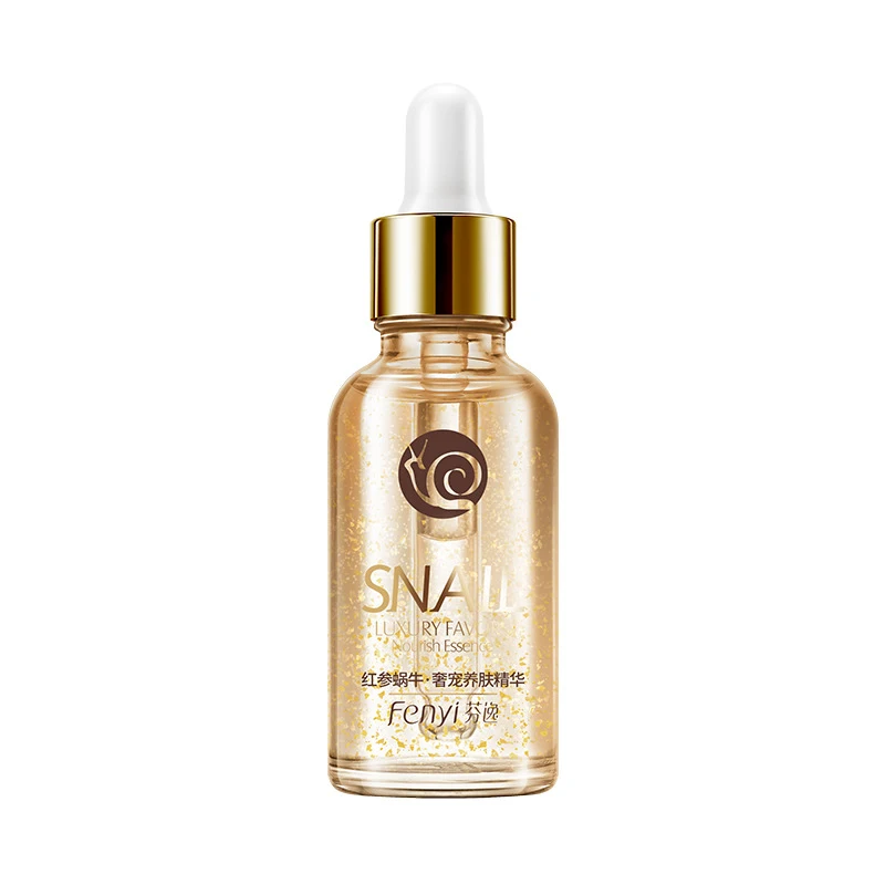 

30ml 24K Gold Snail Face Serum Tense Moisture Essence Pure Gold Facial Essence Liquid Skin Care Essence For Women
