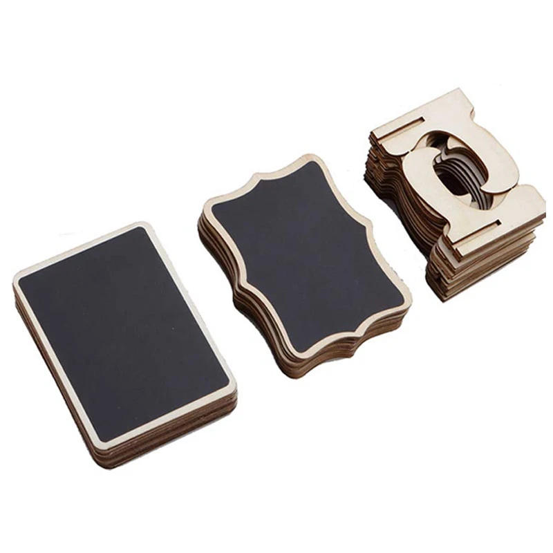 Знаки для мини-доски 40 упаковок небольших этикеток доски с рамкой и подставкой